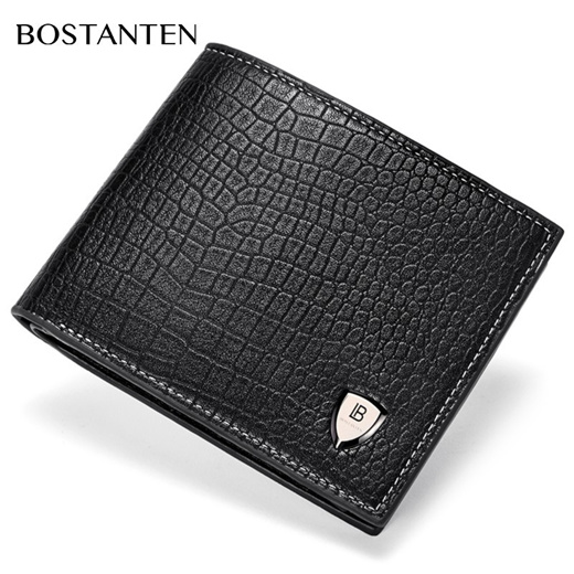 Qoo10 store BOSTANTEN Genuine Folding Wallet Short Leather Put