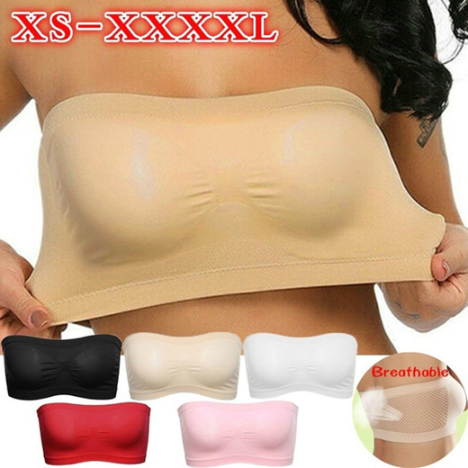 Women Seamless Strapless Bra High Elastic Wrapped Invisible Chest Wraps  Tube Top