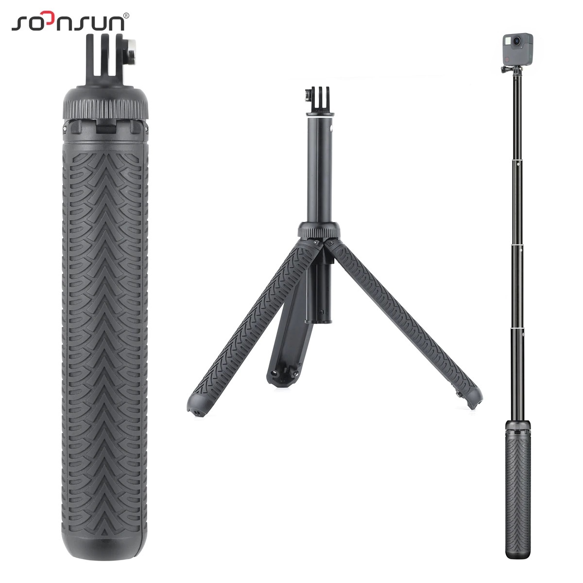 Qoo10 Soonsun Max Grip Tripod Shorty Selfie Stick Gopro Hero 8