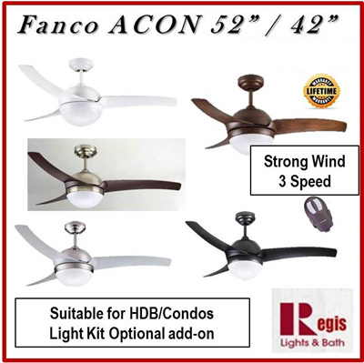 Regis Lights And Bath Sales Fanco Acon 42 52inches