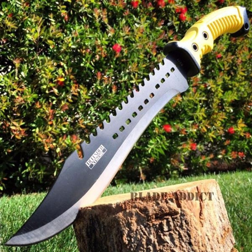 16 HUNTING SURVIVAL MACHETE Military FULL TANG Fixed Blade Knife SWORD  BOWIE