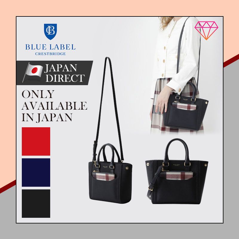 blue label tote bag