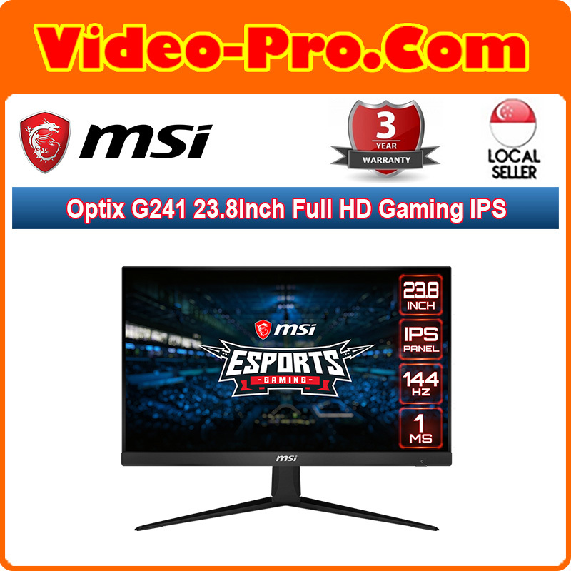 Qoo10 Msi Optix G241 23 8inch Full Hd Gaming Ips Monitor 144hz 1ms Free Sync Computer Game