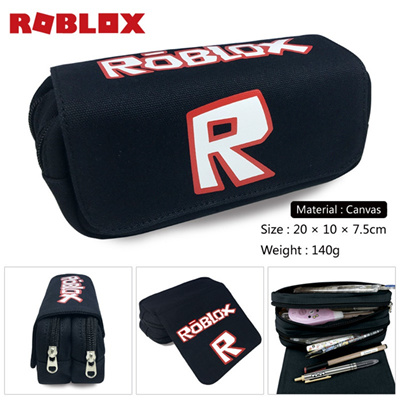 Roblox R Game Anime Boys Girls Wallet Canvas Pencil Case School Supplies Bags Student Gift Make Up B - xiaomi logo font roblox