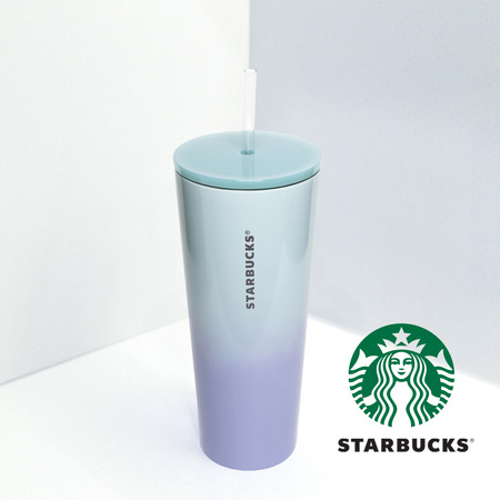 Starbucks China - Natural Series 2023 - 15. Blue Glass Cold Cup 473ml