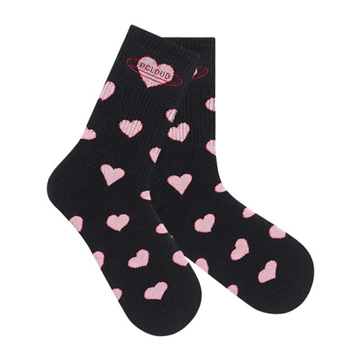Qoo10 - Valentine's Day Socks Comfortable Mid Calf Socks Lovely ...