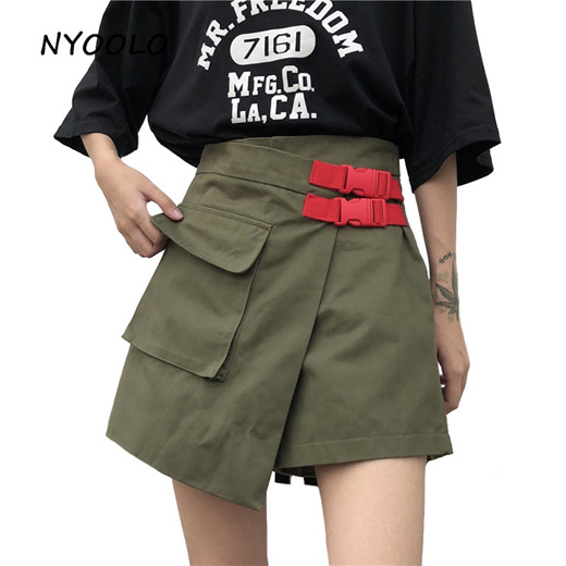 high waisted cargo shorts