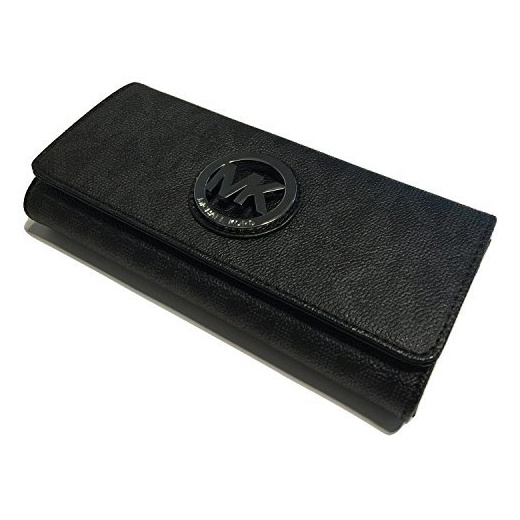 mk continental wallet black