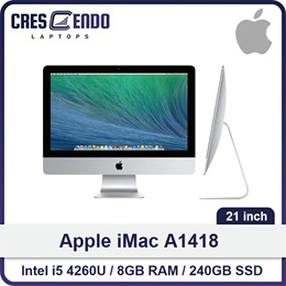 [Refurbished] Apple iMac A1418/ 21inch/ Intel i5 4260U/ 8GB RAM/ 240GB SSD/ 3 Months Warranty