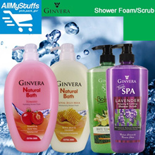 【Ginvera】Shower Foam 1L ●Natural Bath ● Shower Scrub 750ml● Real Spa/Bolinese/Swiss●