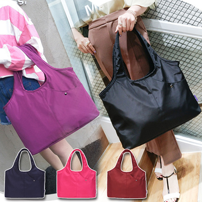 Ron Herman Women's Capacity Carrying Shoulder Shopping Canvas Bag Handle Handbag 