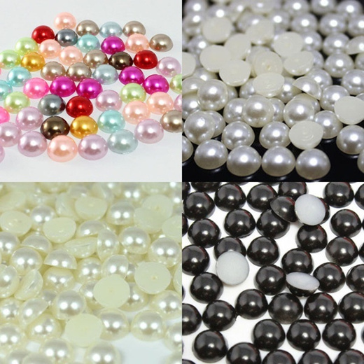 half pearl beads