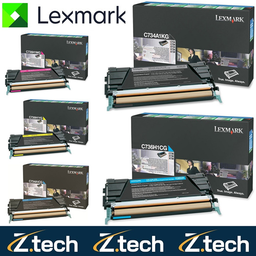 Lexmark C734A1KG C734 C736 X734 X736 X738 Toner Cartridge in Retail P... Black 