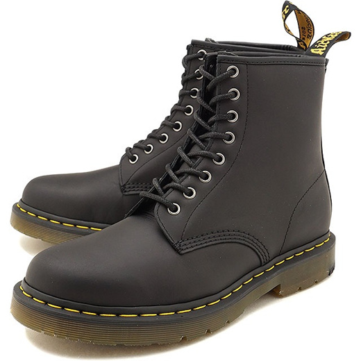 dr martens black snow plow