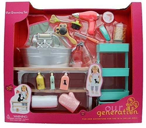 our generation pet grooming salon set