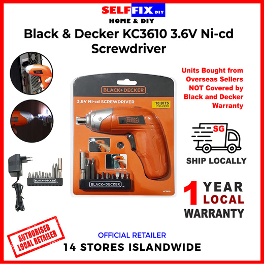 Black & Decker KC3610 3.6V Ni-cd Screwdriver