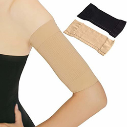 2 Pairs Plus Size Arm Shapers, Arm Compression Sleeve Upper Arm
