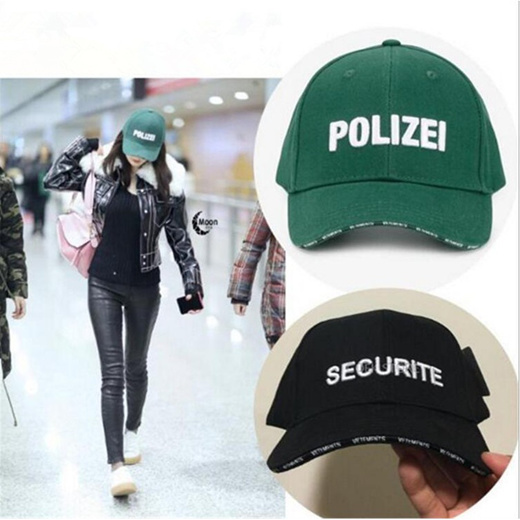 Qoo10 - Vetements Hat 17ss Black Securite Green Polizei Hat