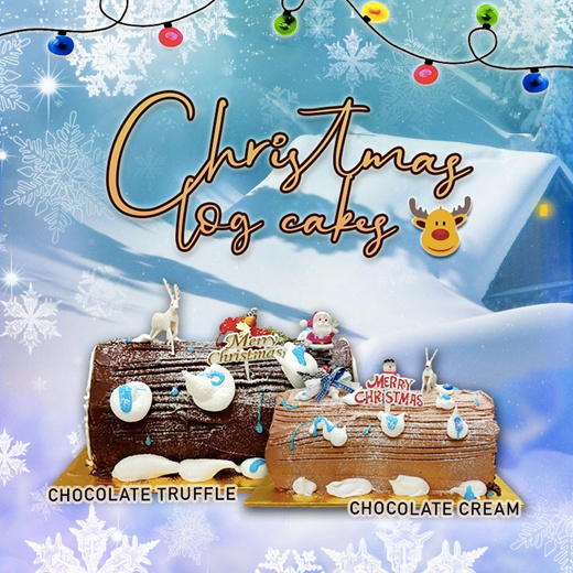 Christmas Log Cakes from Snacks n Cakes
