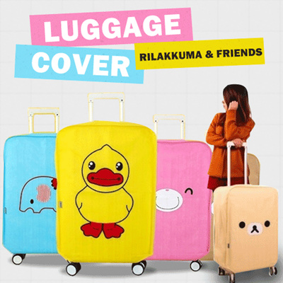 Qoo10 Luggage Cover Rilakkuma  and Friends Penutup dan 