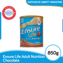 [Single Tin] Abbott Ensure Life Chocolate 850g