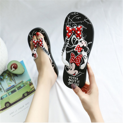 Qoo10 - Summer Black Slides Hello Kitty Flip Flops Woman Cute Anime  Slippers P... : Shoes