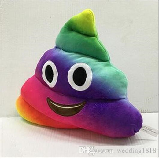 Rainbow deals poop pillow