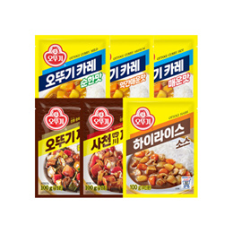 오뚜기 카레 / 짜장 / 사천짜장 / 하이라이스 100g (4인분)