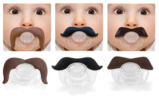 mustache binky