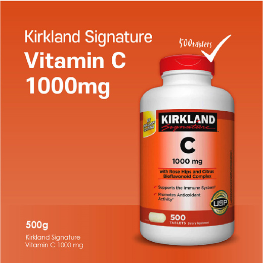 Qoo10 Ship From Us Kirkland Signature Vitamin C 1000 Mg 500 Tablets Dietary Management
