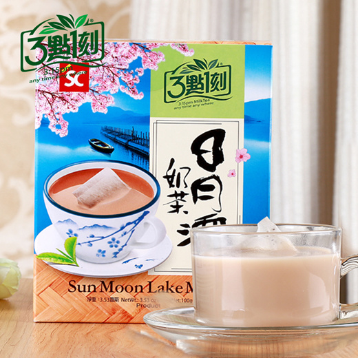 Qoo10 3點1刻 3 15 Sun Moon Lake Milk Tea 日月潭奶茶 15 In 1 Bag Drinks Sweets