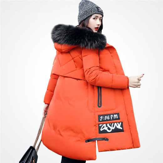 women's red winter coat with hood