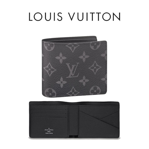 Qoo10 - Louis Vuitton Multiple Wallet Monogram Eclipse Semi-Double