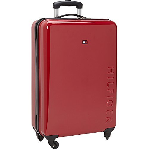 red tommy hilfiger suitcase