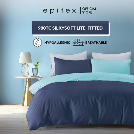 [Online Exclusive] Silkysoft Lite 980TC Reversible Solid Colour Bedsheet Set | No Quilt Cover