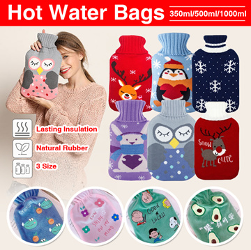  Goeielewe 3Pcs Mini Hot Water Bottle Bag/Hand Warmer