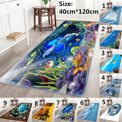 Qoo10 40 120cm 3d Rugs Bath Mat Bath Rugs Anti Slip Kitchen Mats Bathroom Ma Major Appliances