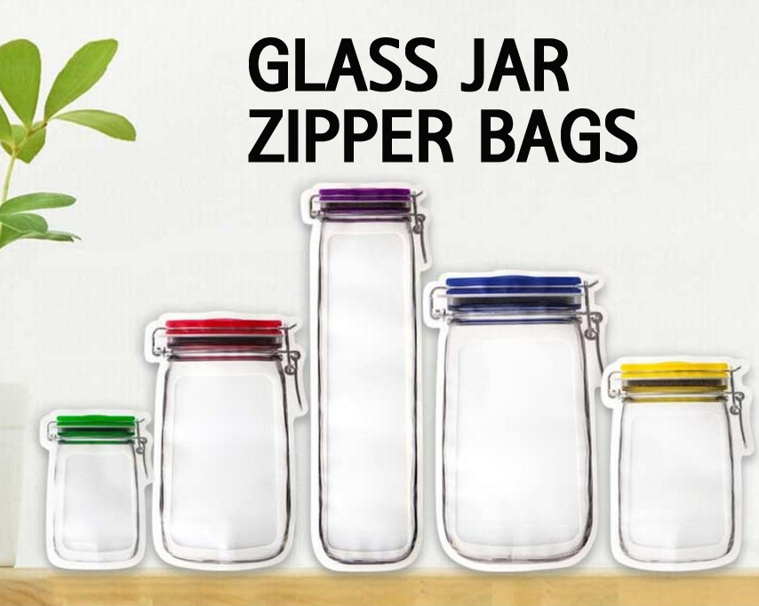 glass zipper bag