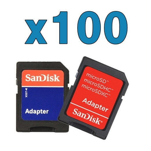 Qoo10 100pcs Sandisk Microsd Microsd To Sd Adapter Memory Card Reader Computer Game