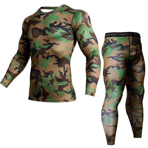 Qoo10 - winter suit for men 2 piece men thermal underwear camouflage ...