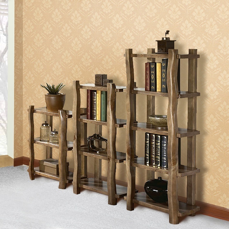Real Simple Wooden Frame Solid Wood Shelves Shelf Floor To Ceiling Bookshelves Ideas Decorate Living