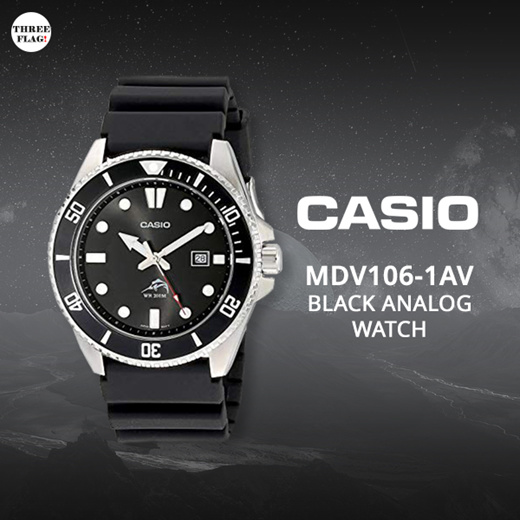 at tiltrække replika build Qoo10 - Casio Mens MDV106-1AV 200M Duro Analog Watch, Black : Watch &  Jewelry