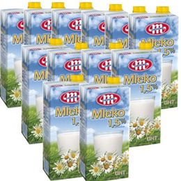 믈레코비타 저지방 1.5% FLOWER 수입멸균우유 1L (12입)