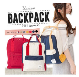 Buy Japan Anello Backpack Unisex Large RED Wine Rucksack Waterproof Canvas  Campus Bag at