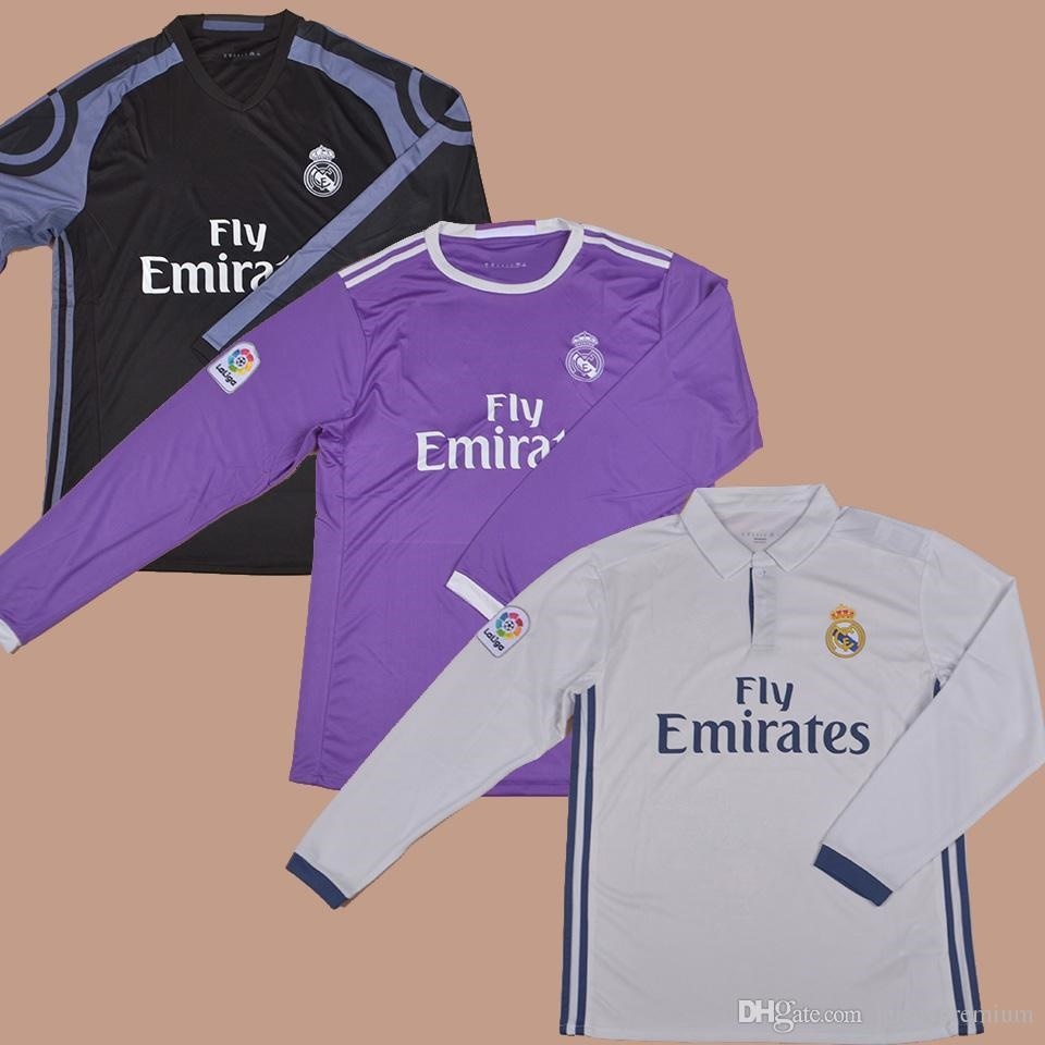 real madrid purple jersey long sleeve