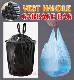50pcs Trash Bags Large Capacity Trash Bag Disposable Thickened Storage Bags  Clear Recycling Bin Liners Bags