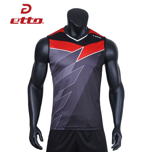 Qoo10 - Etto Professional Men Sleeveless Volleyball Jersey Quick Dry ...