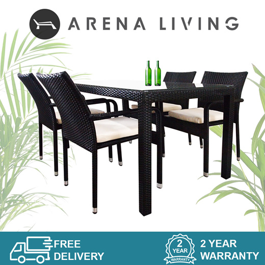 metal patio set 4 chairs