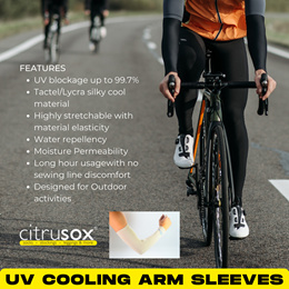 1 Pair Gradient Color Ice Fabric Arm Sleeve Cooling Anti-UV Driving Gloves  Cool Cycling Running Fishing Climbing Mittens Covered