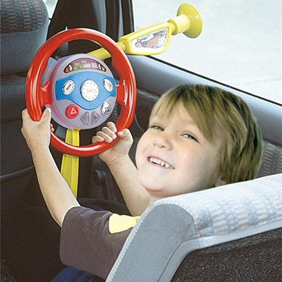 Qoo10 - Kids Back Seat Car Steering Wheel Toys Driving Game Horn Sounds ...